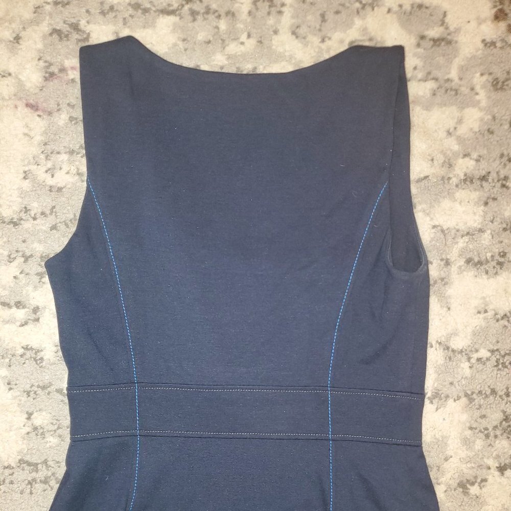 Cynthia Steffe Blue Zipup Dress || sz Small || EUC - Picture 6 of 14